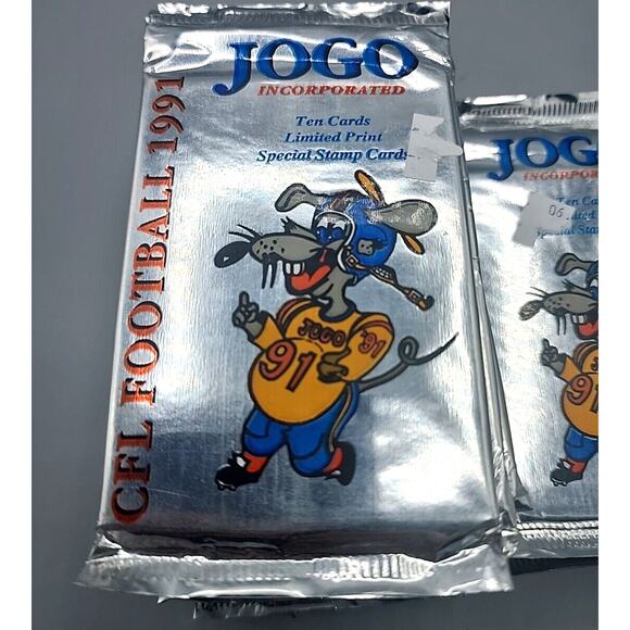 1991 JOGO CFL Football Cards 22 Packs Canadian Football League Sealed - Picture 3 of 4